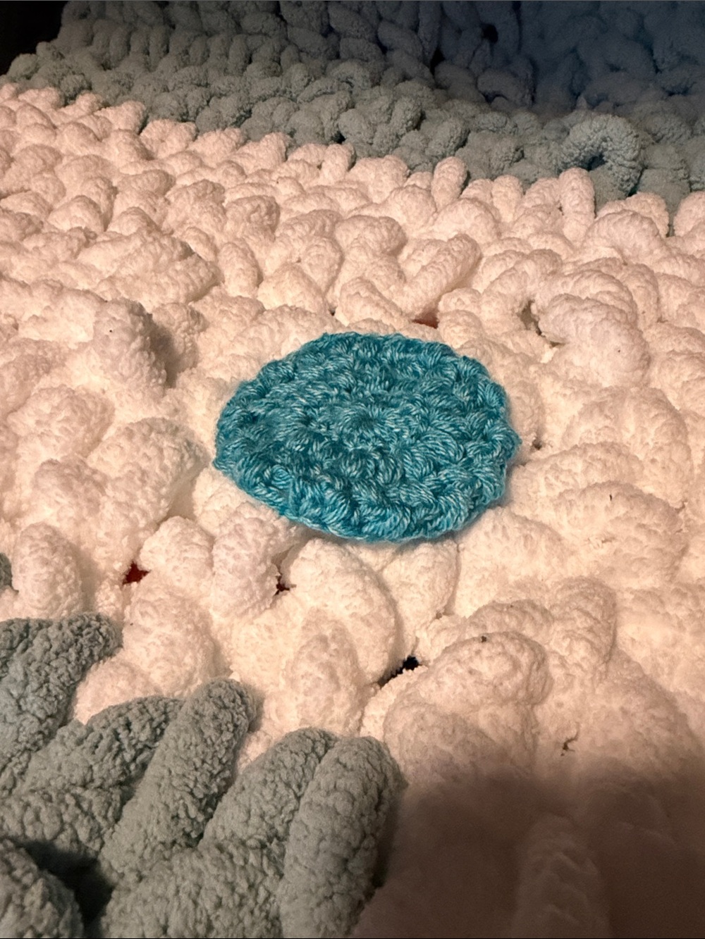 Handmade Crochet Blue coaster